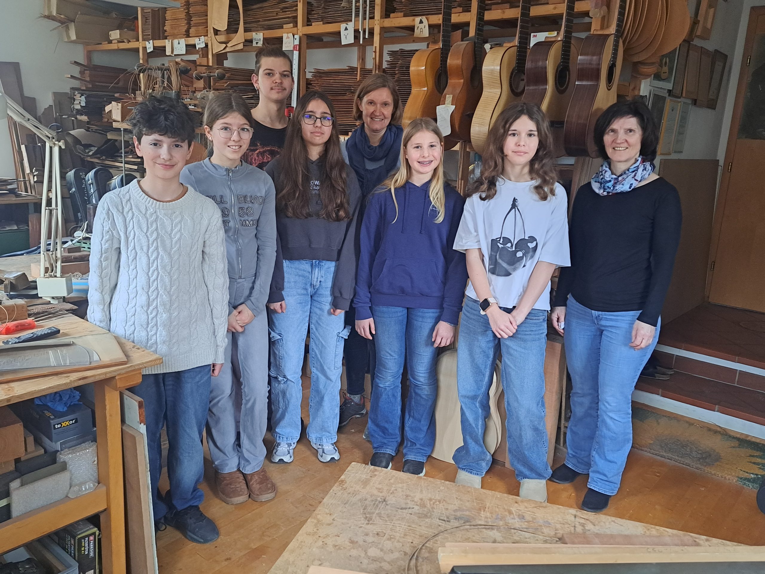 Besuch bei einem Gitarrenbauer