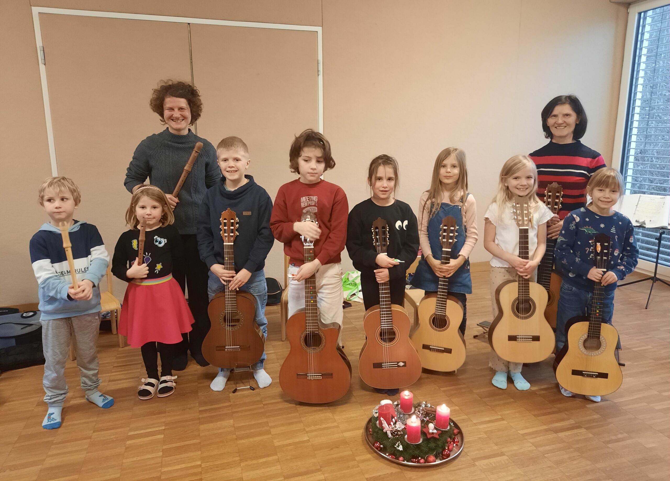 Advent Gitarre, Blockflöte