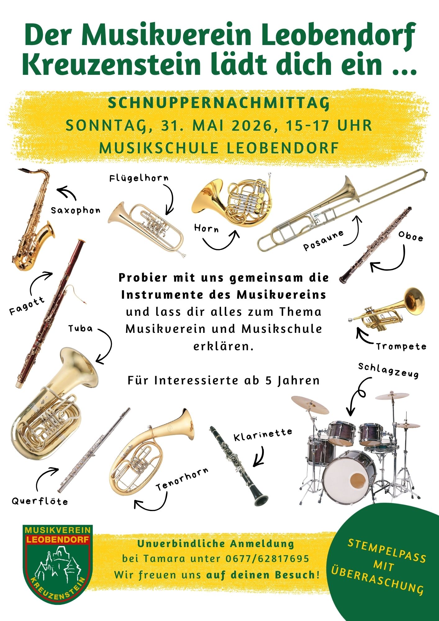 Schnuppernachmittag des Musikverein Leobendorf Kreuzenstein